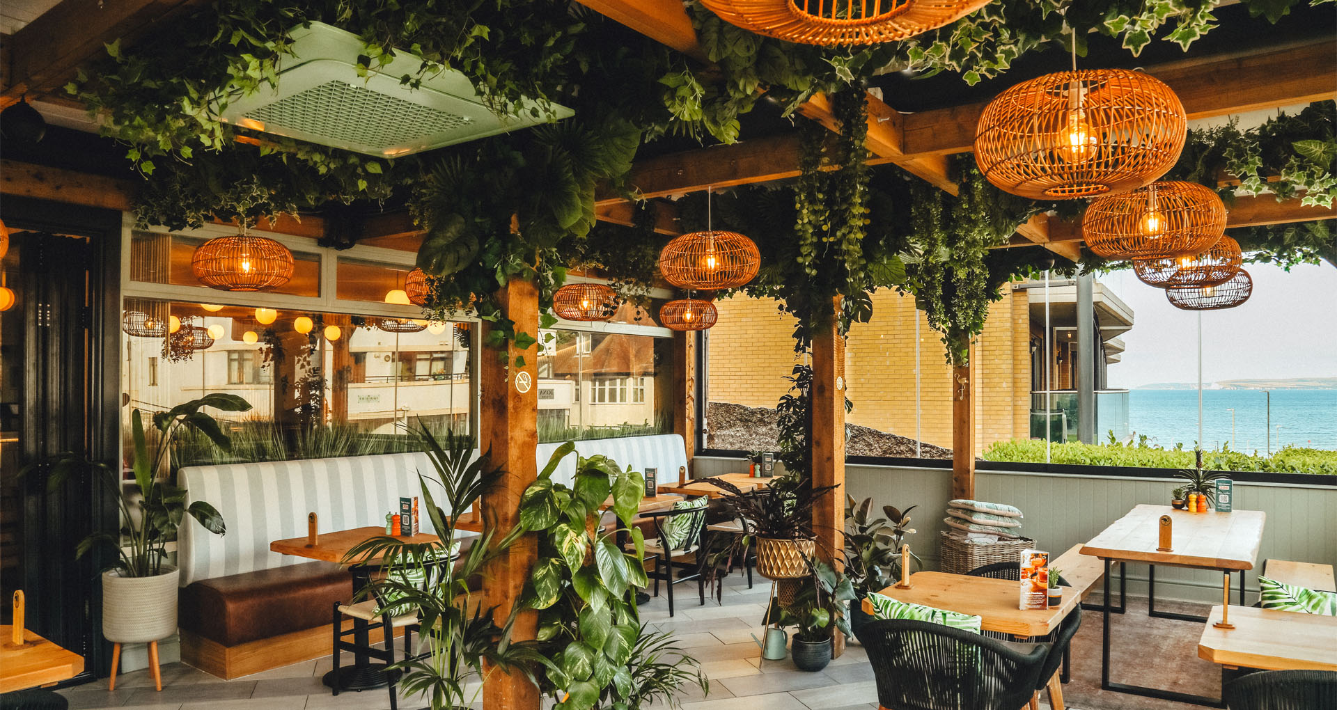 Interior of restaurant