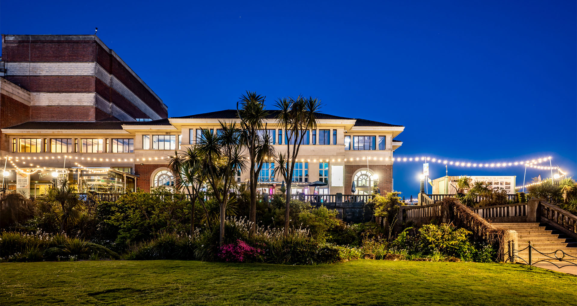 Bournemouth Pavillion by night