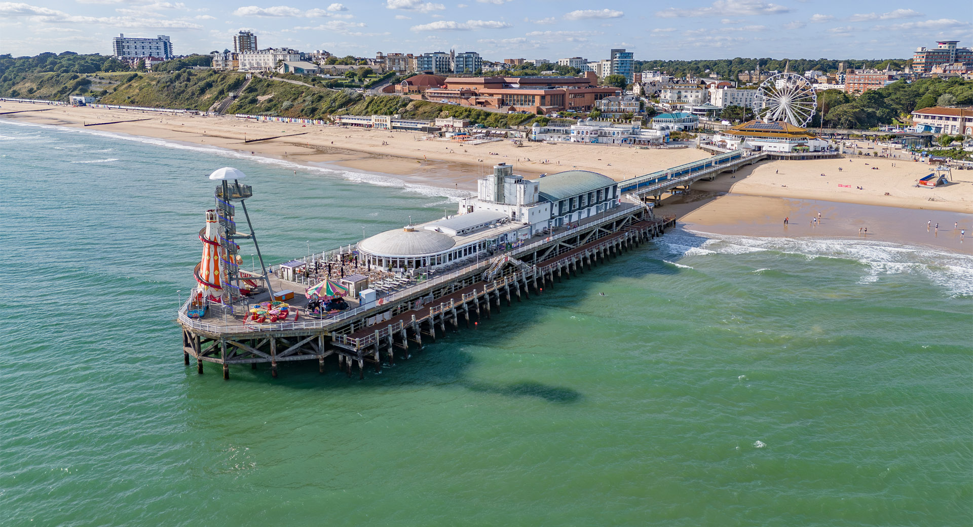 Bournemouth Pier aerial view