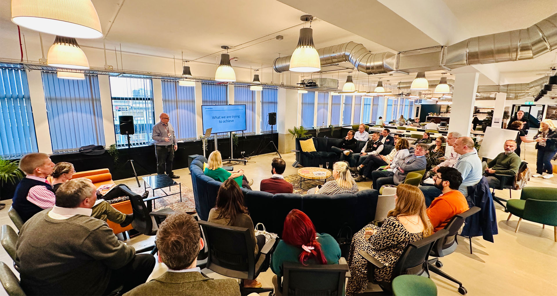 View of a FinTech West team meeting