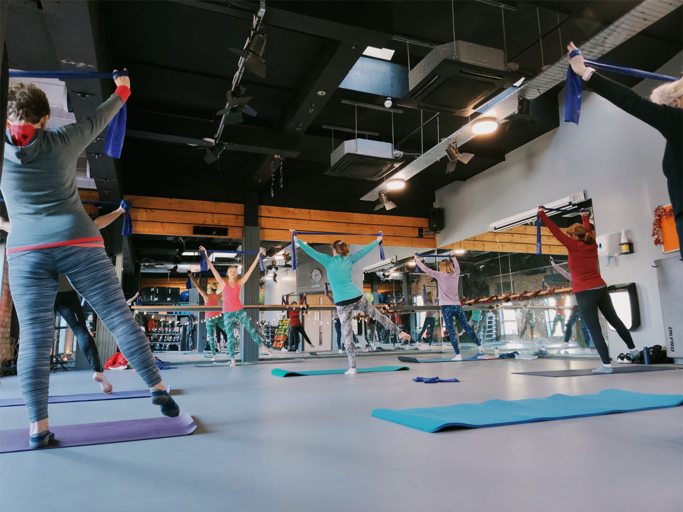 Urban fitness class