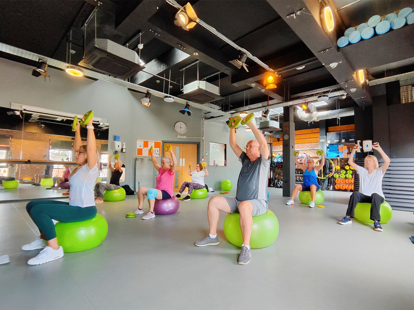 Urban fitness class