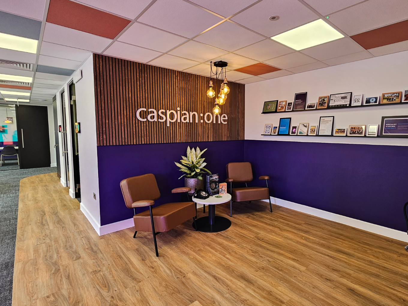 A few of the front entrance to the Caspian One office